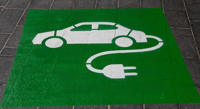 Parkplatz für Elektroautos